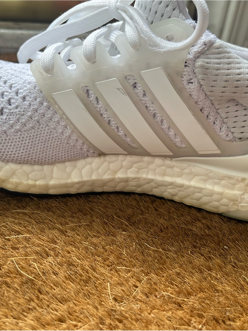adidas White Knit Ultraboost Athletic Sneakers - Picture 5 of 10